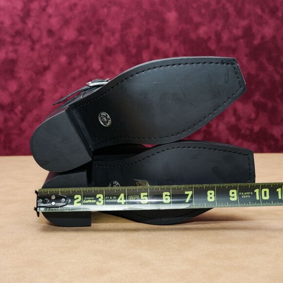 Rag&Bone Women Fallon Moto Biker Metal Point Black Leather Boots size 8US EUR38 - Picture 8 of 8